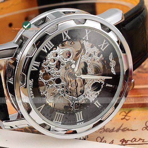 Fashion Mechanical Automatic Skeleton Watches for Men Mechanical Watches Watches cb5feb1b7314637725a2e7: Black Blue|Golden|Silver Black|Silver Blue|Silver White