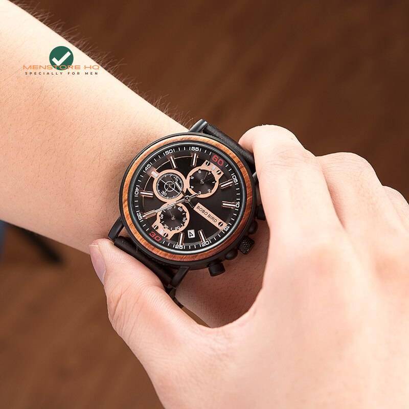 Men's Mechanical Wooden Watch