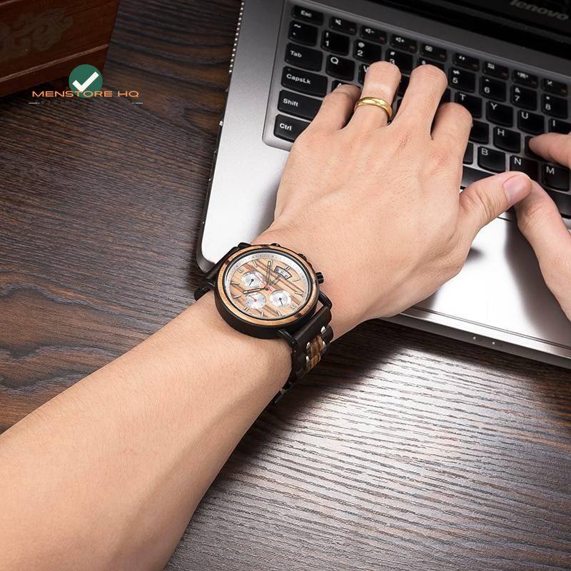 Men's Mechanical Wooden Watch